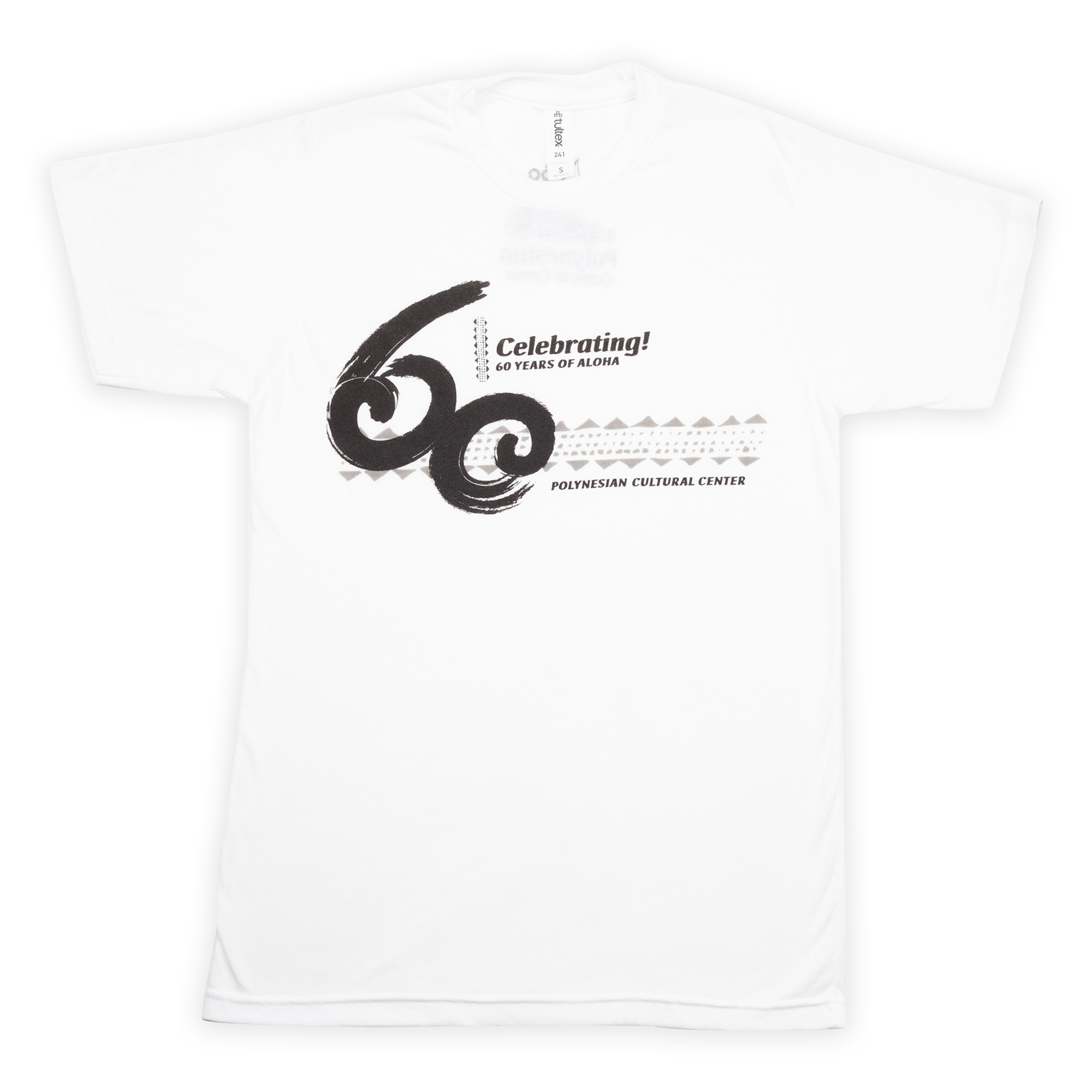 Polynesian Cultural Center 60th Anniversary Scratch White T-Shirt